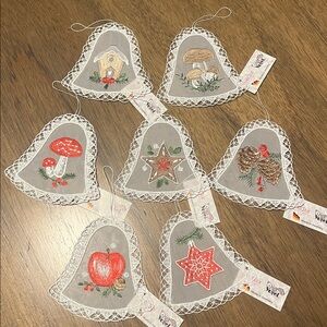 Ornaments Imported from Germany set of 6 bells